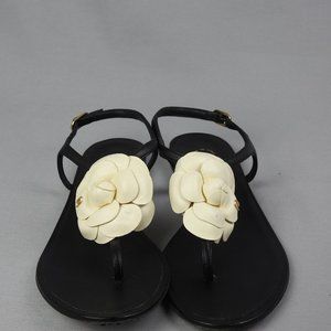 Chanel Camellia thong sandal